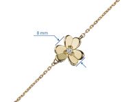 Браслет из желтого золота с бриллиантом э0301бр03185400