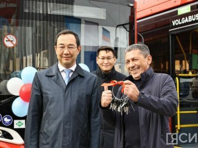 Якутск получил 19 новых автобусов российской марки Volgabus