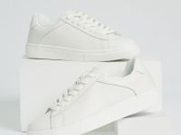 Кеды из натуральной кожи, Белый