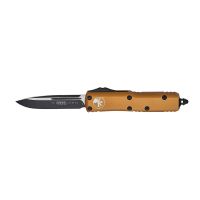 Автоматический нож Microtech UTX-85 S/E 231-1TA, сталь M390, рукоять алюминий, коричневый