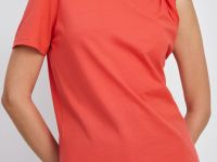 Топ из хлопка с открытым плечом и фигурным узлом