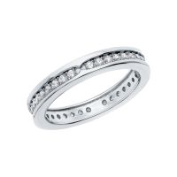 Серебряное кольцо с фианитами