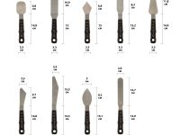 Мастихин "Мастер-Класс" № 5, деревянная ручка 12,5 см, лезвие металл 6,8x4,8 см