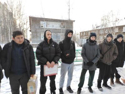 В армию проводили одиннадцать ребят