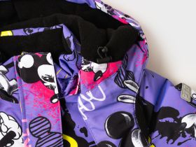 Комплект текстильный с полиуретановым покрытием для девочек: куртка, полукомбинезон