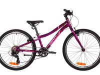 Подростковый велосипед Novatrack Novara 24 V-brake, год 2025, цвет Фиолетовый, ростовка 10