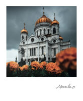 Магнит "Москва. Храм Христа спасителя" 70х85 мм, фото