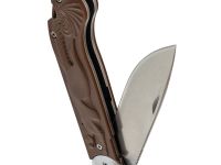 Складной нож Перемен Мысь SW, сталь 8Cr14MoV, рукоять FRN, коричневый