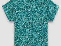 Блузка с коротким рукавом и отложным воротником