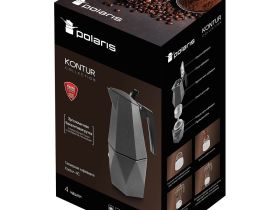 Гейзерная кофеварка Polaris Kontur-4C