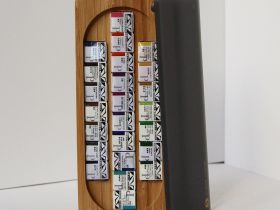 Набор акварели Super Vision 24 цв в кюветах, расширенная палитра, деревенный кейс на магните