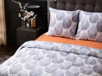 Постельное белье Modico Blue Orange/Модико (синие листья)