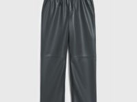 Брюки из искусственной кожи, Серый