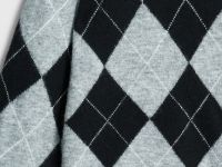 Джемпер с ромбами из пряжи с шерстью, Черный