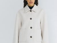 Куртка из пальтовой ткани, Бежевый