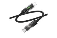 Кабель Hoco U116 Discovery Edition (Type-C) на (Lightning) 120см тканевая оплётка (черный)