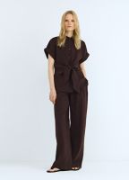Широкие брюки из модала, Коричневый
