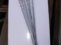 Набор из 6-ти шампуров Зверь, латунь