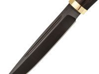 Нож Финка Титан разборная, сталь 65Г, граб