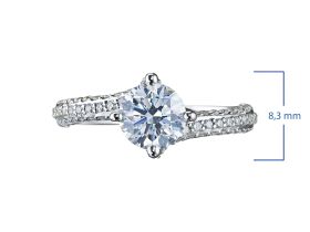 Кольцо из белого золота э4712кц08210006