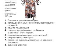 Комбинезон текстильный с полиуретановым покрытием для девочек