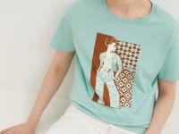 Футболка из хлопка с принтом