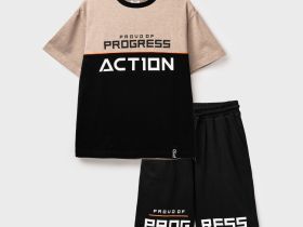 Комплект трикотажный для мальчиков: фуфайка (футболка), шорты