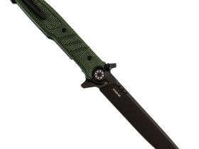 Складной нож НОКС Финка 2 Black, сталь D2, рукоять микарта