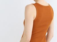 Платье-майка из трикотажа, Оранжевый