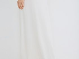 Вязаная юбка из струящейся пряжи, Белый