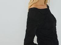 Джемпер с эффектом жатости, Черный