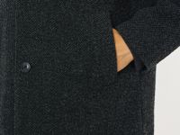 Однобортное пальто, Серый
