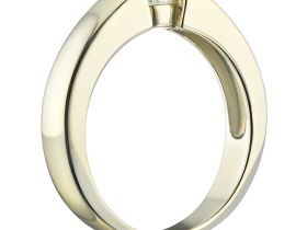 Кольцо из желтого золота с бриллиантом э0301кц12154000