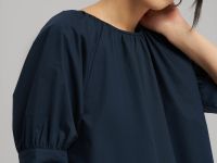 Свободная блузка А-силуэта из хлопка