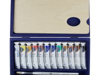 Набор масла "Мастер Класс" 12 шт х 18 мл, кисть, синее дерево