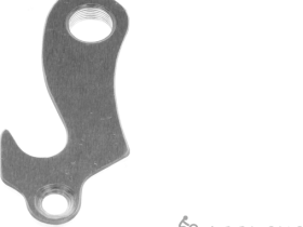 Держатель заднего переключателя "петух" Meta №33 фрезерованный (серебристый)