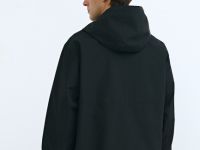 Ветровка с капюшоном, Черный