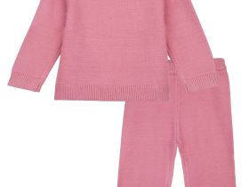 Комплект детский трикотажный для девочек: джемпер, брюки