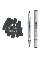 Маркер двухсторонний на спиртовой основе Sketchmarker Цвет Простой серый 1