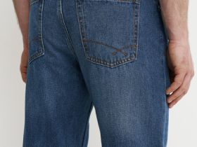 Прямые джинсы, Синий