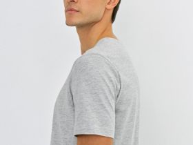 Футболка с V-образным вырезом, Серый