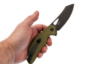 Складной нож Mr.Blade Wyvern blackwash сталь AUS-8, рукоять Olive FRN