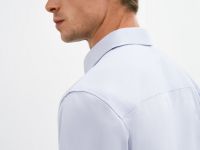 Рубашка из хлопкового сатина, Белый