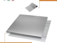 INOXLM lavorazioni inox Коробка из 2 предметов разделочная доска/столешница с Таро/шпателем из нержавеющей стали, разнх размеров для кухни, бара, ресторана (50 х 50 см, складная 2 см) 50x50 Piega 2 см