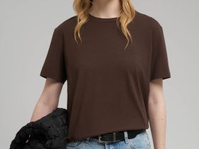 Футболка прямого кроя из джерси