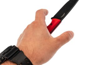 Туристический нож N.C. Custom Crony, сталь AUS-10 BSW, рукоять Red G10, kydex red