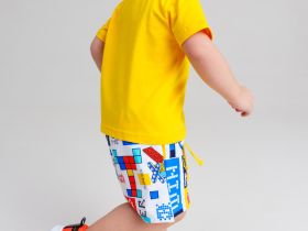 Комплект детский трикотажный для мальчиков: фуфайка (футболка), шорты