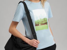 Футболка прямого кроя из джерси