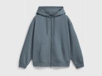 Толстовка на молнии с капюшоном, Серый