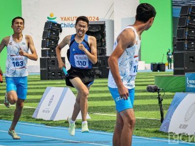 Эстафетой дружбы завершились финалы по легкой атлетике на играх «Дети Азии»